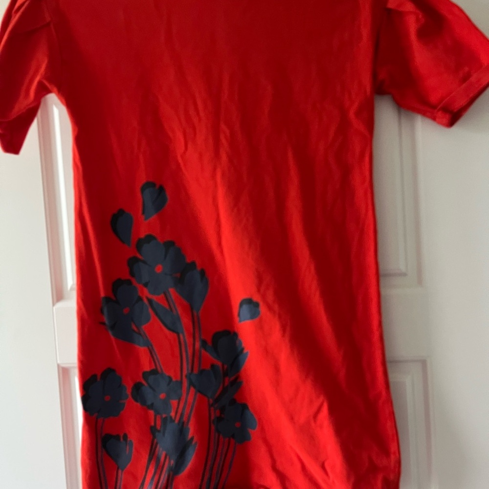 TEA Kids Red Floral shirt dress - pair with matching tea blue leggings listed